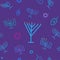 Hanukkah motif seamless menorah background