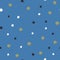 Hanukkah seamless pattern. Blue background with white, black and golden stars magen david