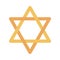 Hanukkah, star of David judaism sign flat icon