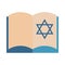 Hanukkah, torah book religious judaism flat icon