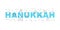 Hanukkah word with line icon. Linear vector pattern.