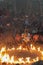 HANUMAN ON FIRE AS PART OF KECAK DANCE AT ULUWATU TEMPLE BALI