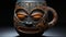 Hanya Cup: A Smooth Coffee Mug With A Tiki Face