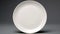 Hanya Plate: Elegant Porcelain Flat White Plate With Balanced Proportions