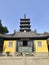 Haogu Pagoda Temple on the South Lake in Jiaxing, China
