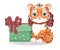 Haooy neq year tiger cub with gift