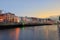 Hapenny Bridge in Dublin - a pedestrian bridge 19.06.2018