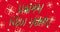 Happe new year, merry christmas lettering. Merry Christmas. Celebration. Greeting card. Animation