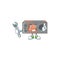 Happily Mechanic radio transceiver cartoon character design