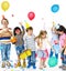 Happiness group of cute and adorable children having party