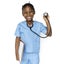 Happiness little girl with doctor dream job smiling