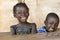 Happiness Symbol: Couple of African Children Laughing at School