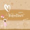 Happiness woman holding heart shape balloons and raising hand, Valentines day concept