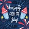 happt 4 July card