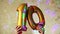 Happy 10 birthday, golden number balloons