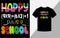 Happy 100th days of school, T-shirt design