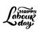 Happy 1st may lettering vector background. Labour Day logo concept with wrenches. International Workers day illustration