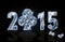 Happy 2015 New year diamond poker club