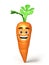 Happy 3d cartoon of carrot