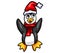 A Happy Adorable Christmas Penguin