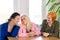 Happy Adult Female Friends Sitting at Dining Table