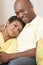 Happy African American Man & Woman Couple