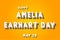 Happy Amelia Earhart Day, May 20. Calendar of May Retro Text Effect, Vector design