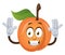 Happy apricot, illustration, vector