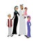 Happy arabic family- parents,their son and daughters