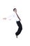 Happy Asian Businessman Dancing