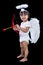 Happy Asian Chinese Little Angel WIth Bow And Arrow