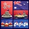 Happy Australia Day, January 26, collage