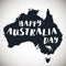 Happy Australia republic Day Typographic poster