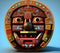 Happy Aztec Face Emoji, Generative AI Illustration