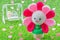 Happy baby blooming flower crochet doll