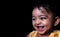 Happy Baby Boy Close Up head shot smiling with dimple in cheek