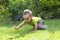 Happy Baby learning to Crawl