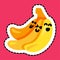 Happy bananas cartoon vector illustration