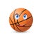 Happy basketball ball
