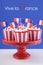 Happy Bastille Day cupcakes.