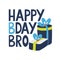 Happy Bday bro greeting card.