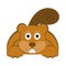 Happy beaver icon