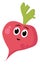 Happy beet, illustration, vector