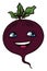 Happy beet, illustration, vector