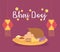 Happy bhai dooj, inscription lanterns flowers and traditional food, indian family celebration