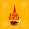 Happy bhai dooj traditional festival card design