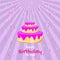 Happy Birhday Background with Birthday Cake