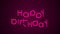 Happy birthday animated typography festive motion card