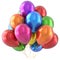 Happy birthday balloons party decoration colorful multicolored