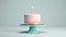 happy birthday cake minimalistic pastel colors